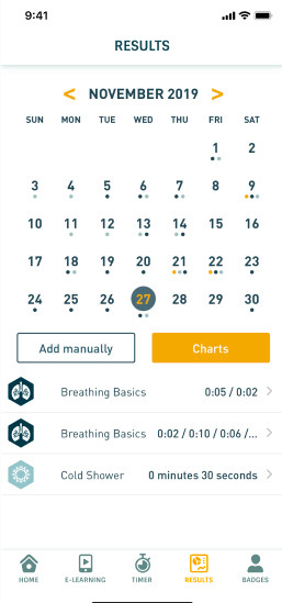 Wim hof Method Calendar